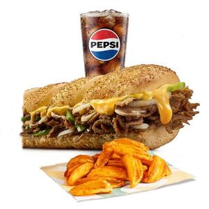 وجبة تشيزي ستيك صب وجبة تشيزي ستيك صب