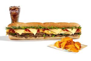 وجبة ستيك و بيض مع جبنه وجبة ستيك و بيض مع جبنه