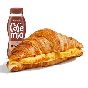 Egg & Cheese Croissant + Cafemio
