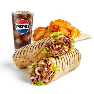 راب لحم الستيك والمشروم راب لحم الستيك والمشروم