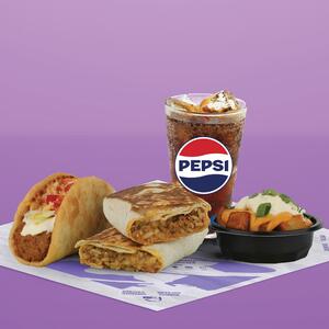 وجبة تشيزي دبل بيف بوريتو