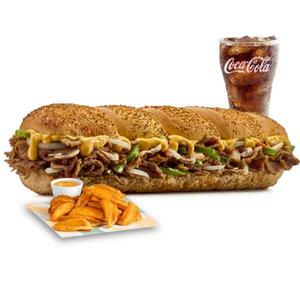 وجبة تشيزي ستيك صب وجبة تشيزي ستيك صب